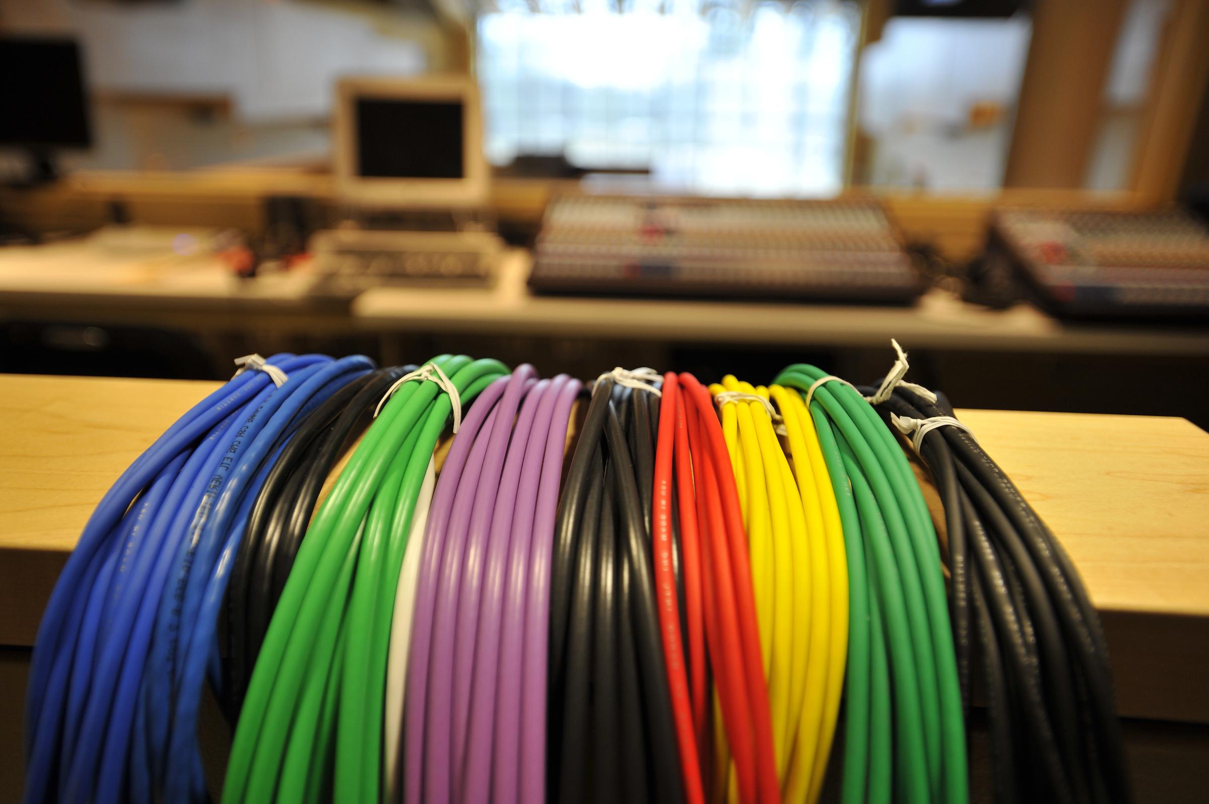 audio table at Zankel Music Center